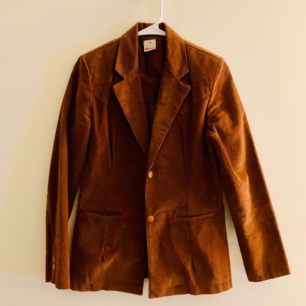 Vtg wrangler cord blazer